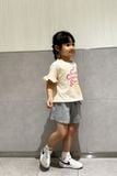  Áo t shirt bé gái hình kem 