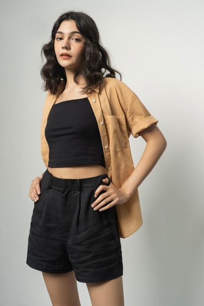  Quần short nữ một ly vải tencel 
