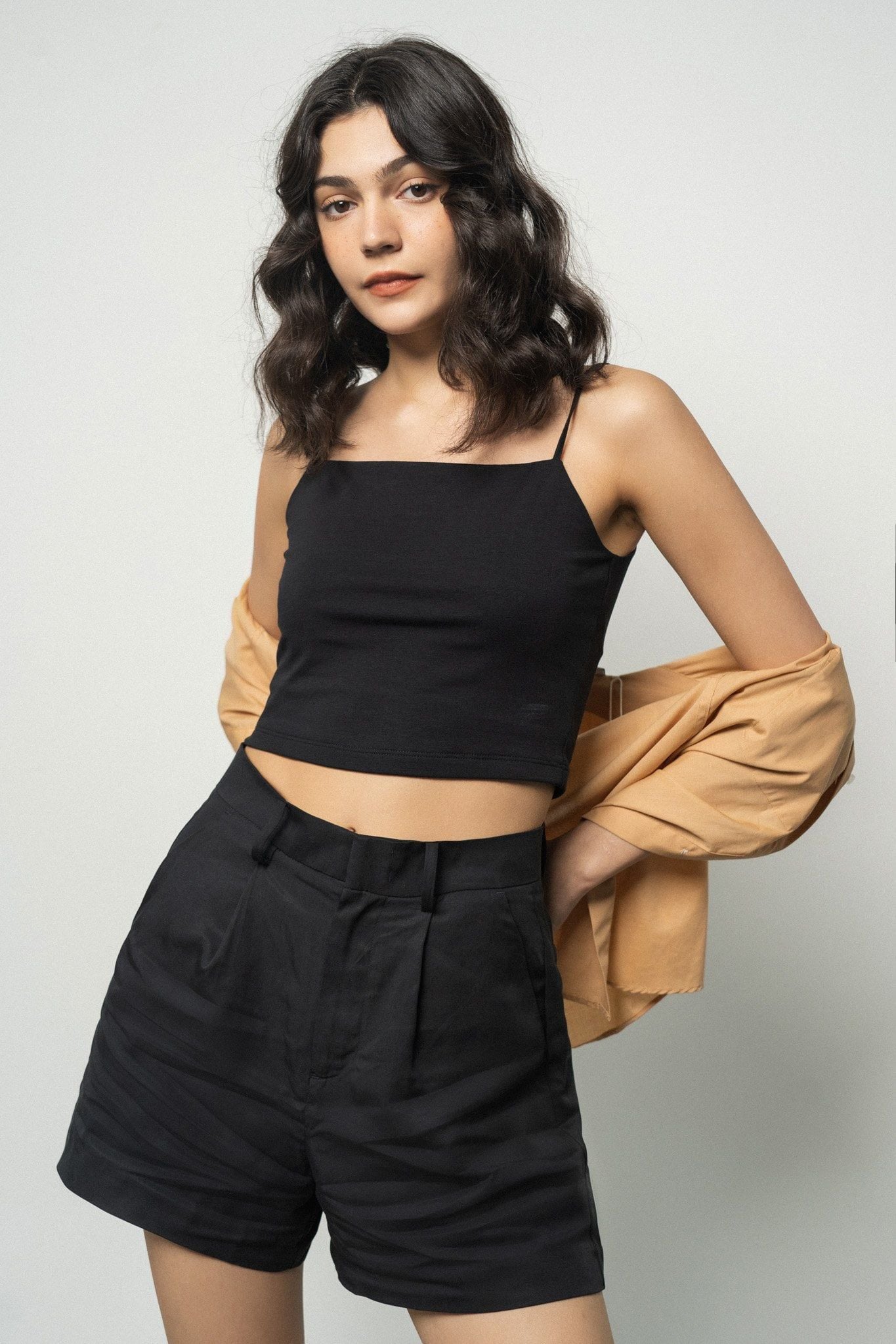  Quần short nữ một ly vải tencel 