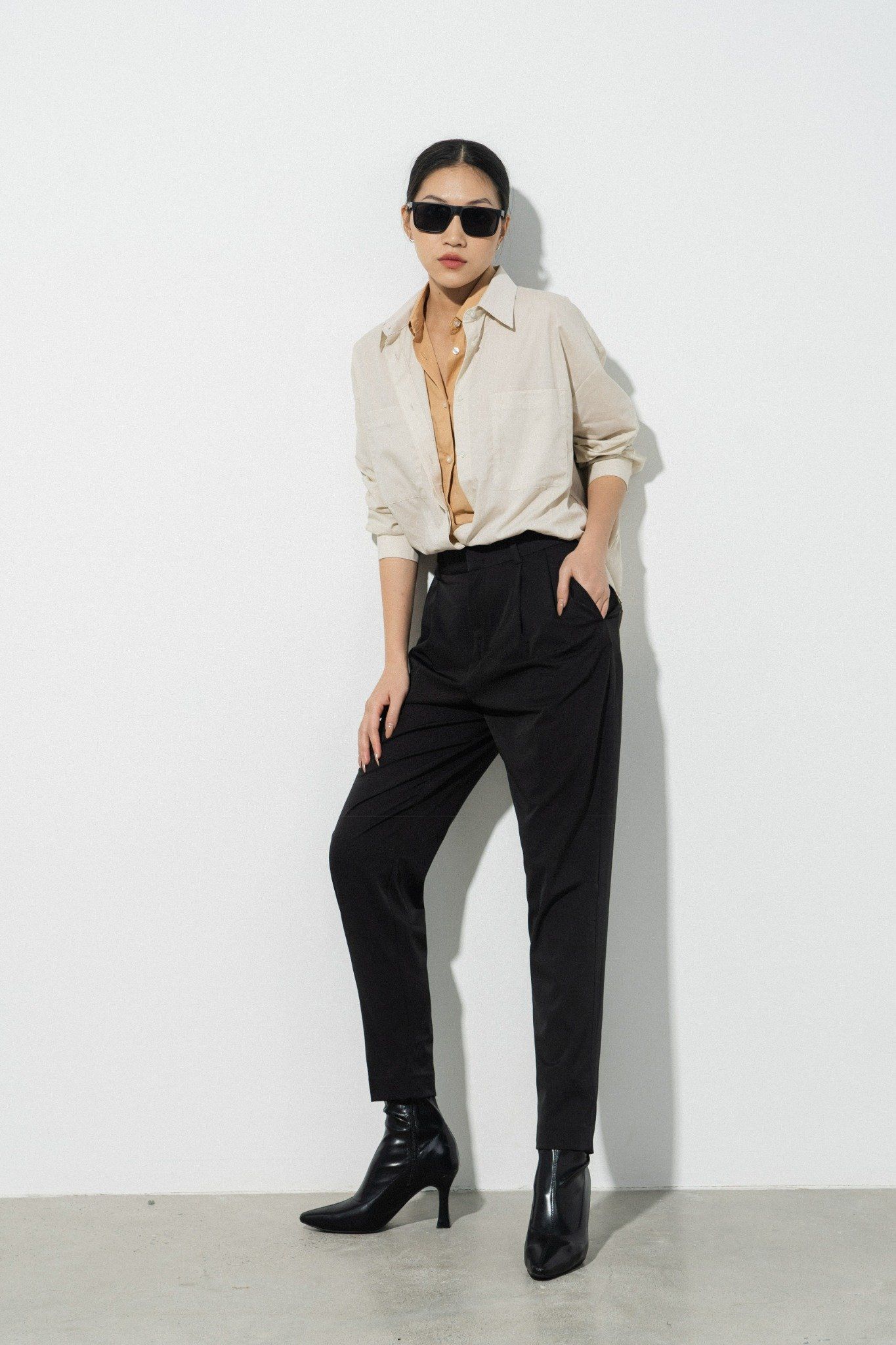  Quần âu nữ dáng tapered 