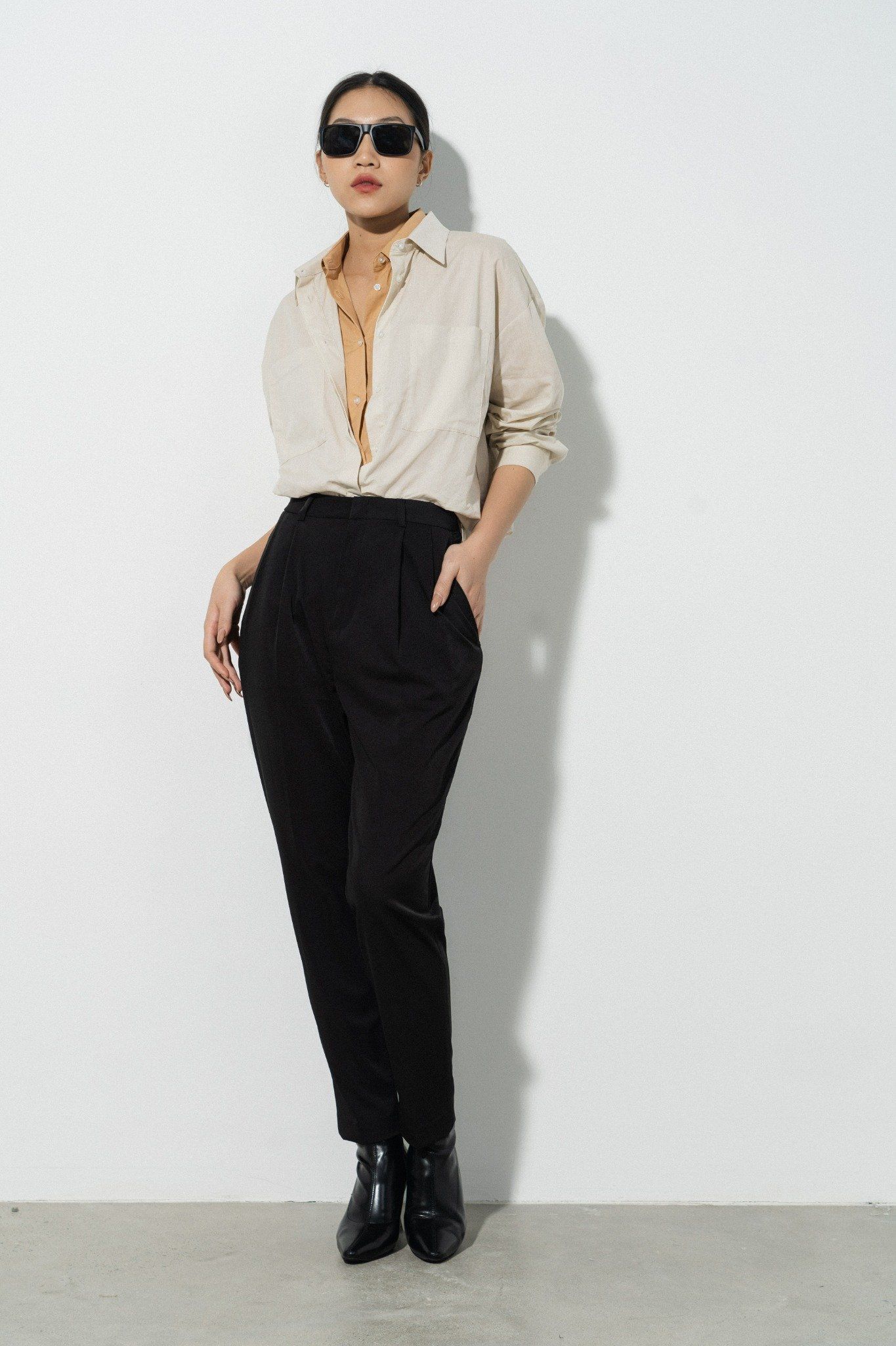  Quần âu nữ dáng tapered 