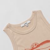 Áo ba lỗ bé trái dáng regular in hình cá vải cotton hữu cơ 