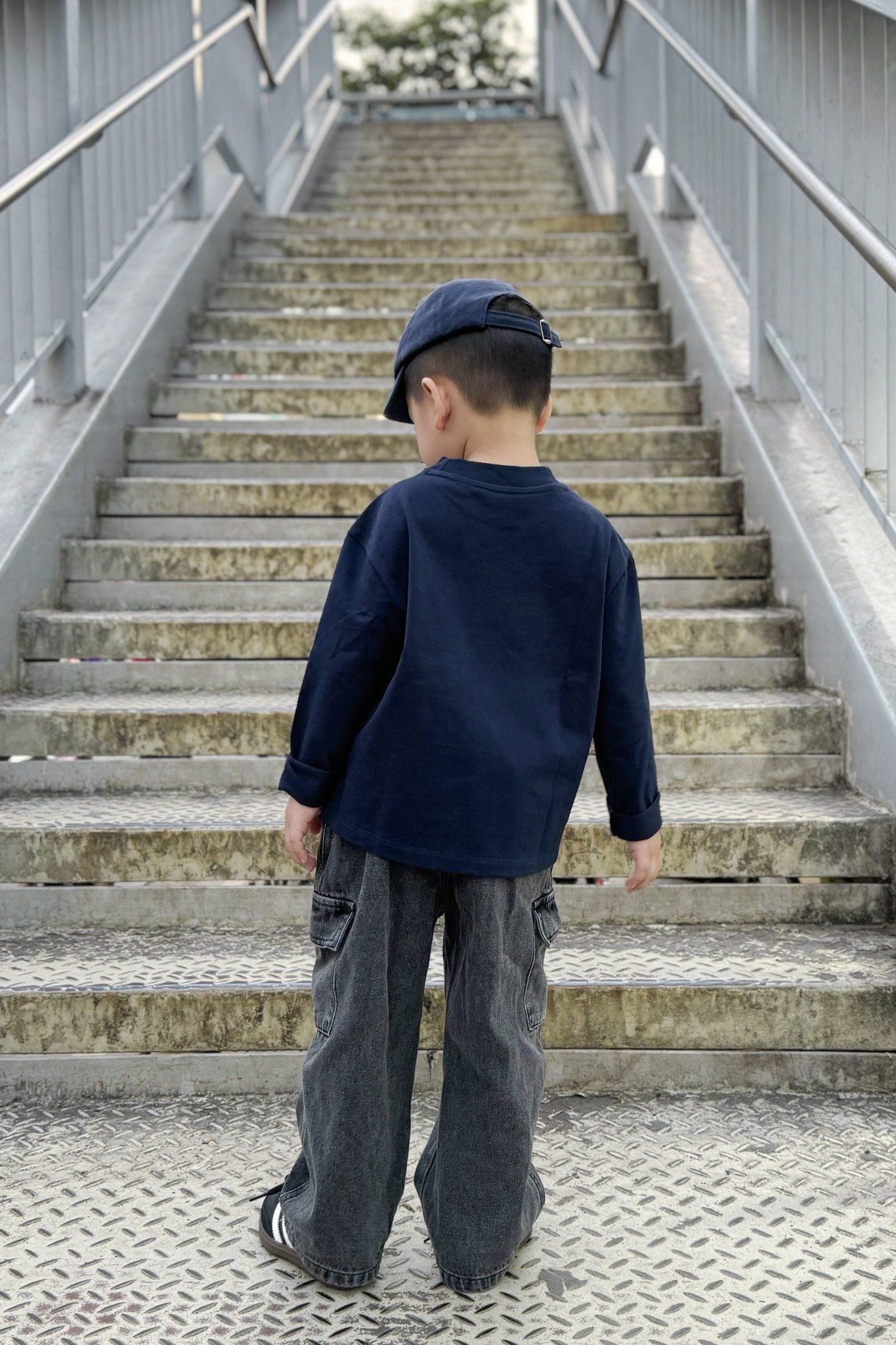  Áo phông dài tay trẻ em in họa tiết Vịt Tennis vải single 