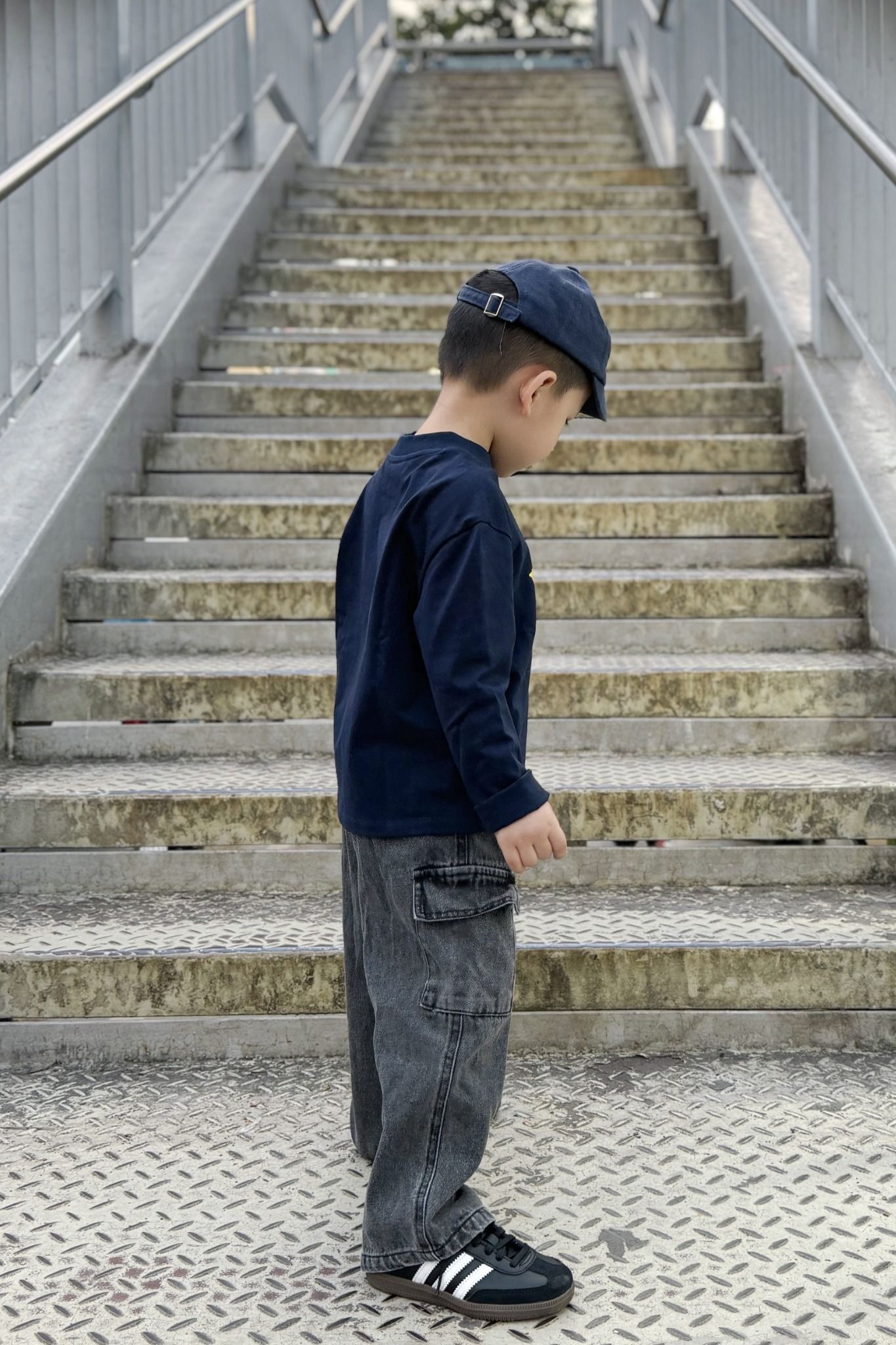  Áo phông dài tay trẻ em in họa tiết Vịt Tennis vải single 