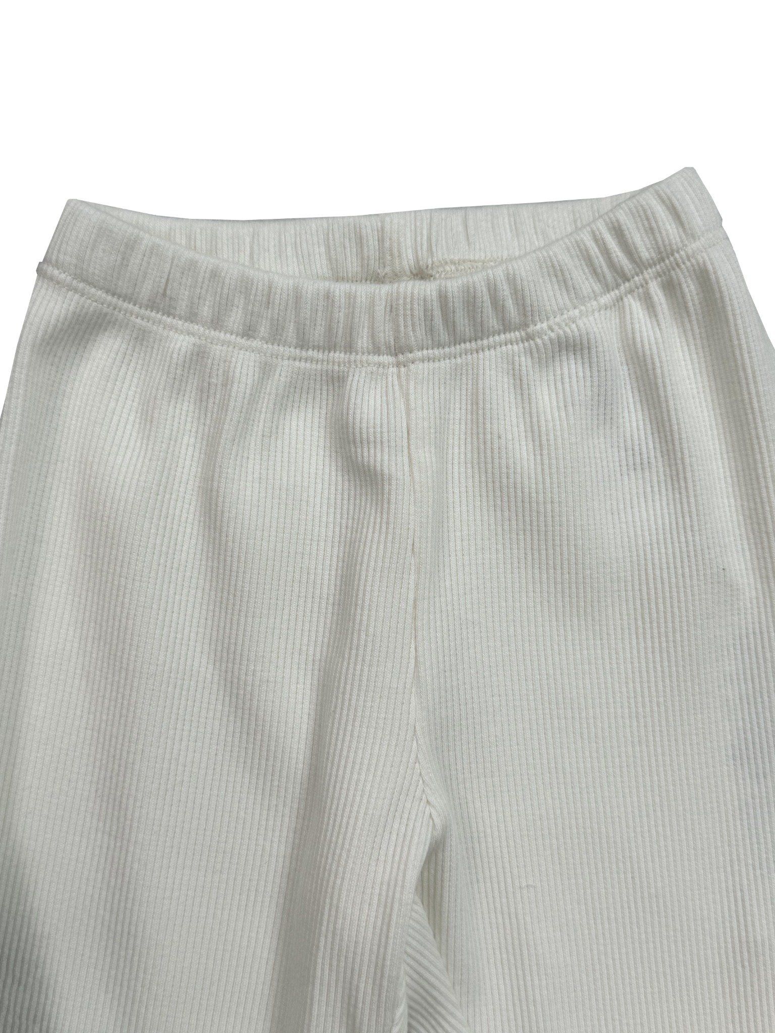  Quần legging bé gái dệt kim gân nổi 