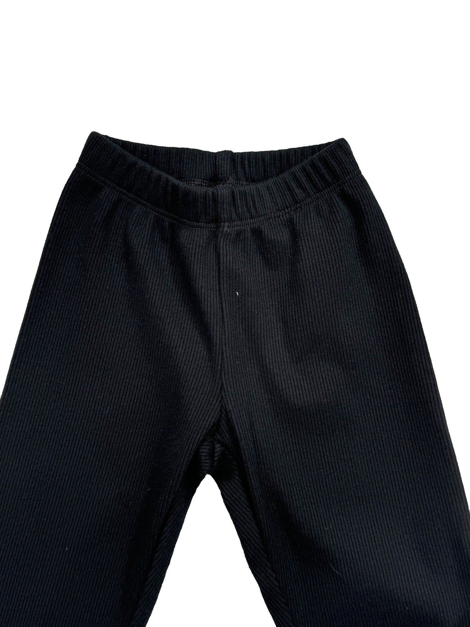  Quần legging bé gái dệt kim gân nổi 