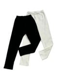  Quần legging bé gái dệt kim gân nổi 