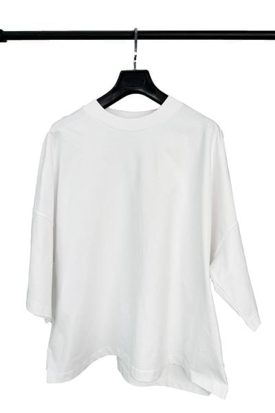 Áo dài tay nữ dáng Oversize vải single cổ leo 