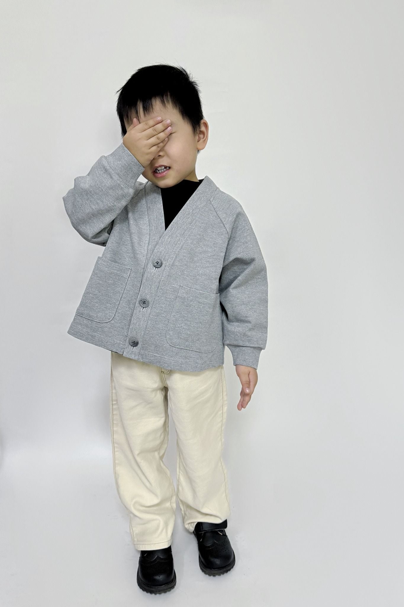  Áo khoác Cardigan cho bé vải Interlock 