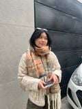  Áo khoác nữ chần bông cổ V 