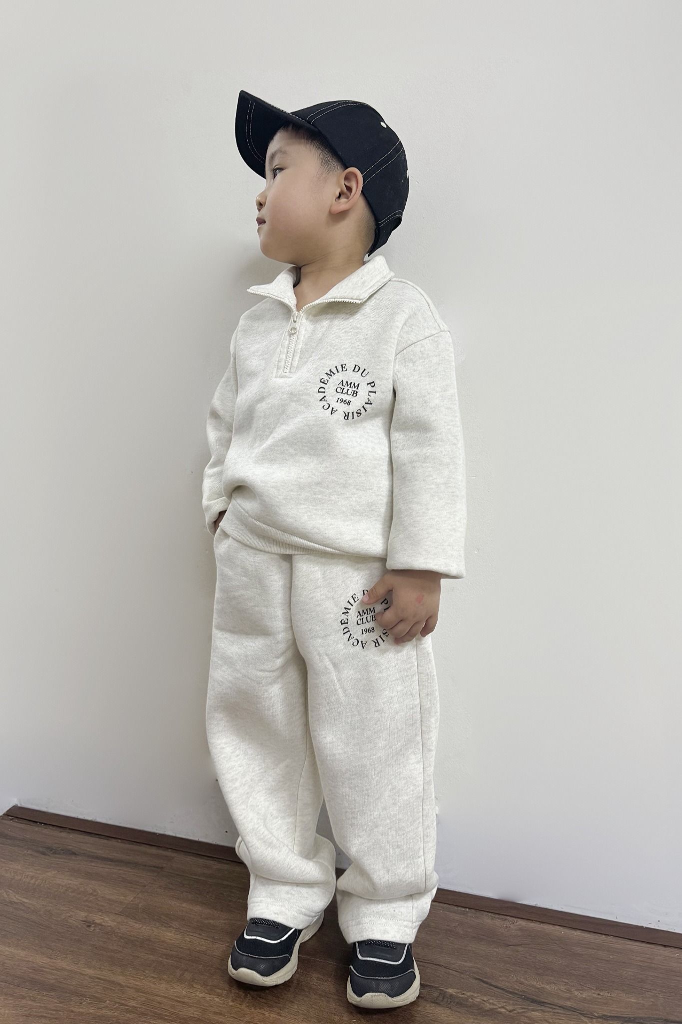  Bộ quần áo bé trai Half-zip in họa tiết AMM Club 