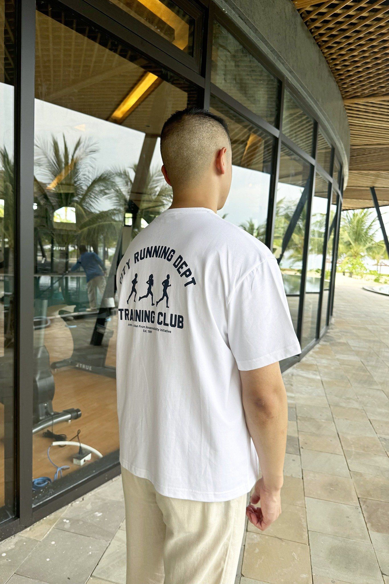  Áo phông nam dáng Boxy in Họa tiết TRAINING CLUB 
