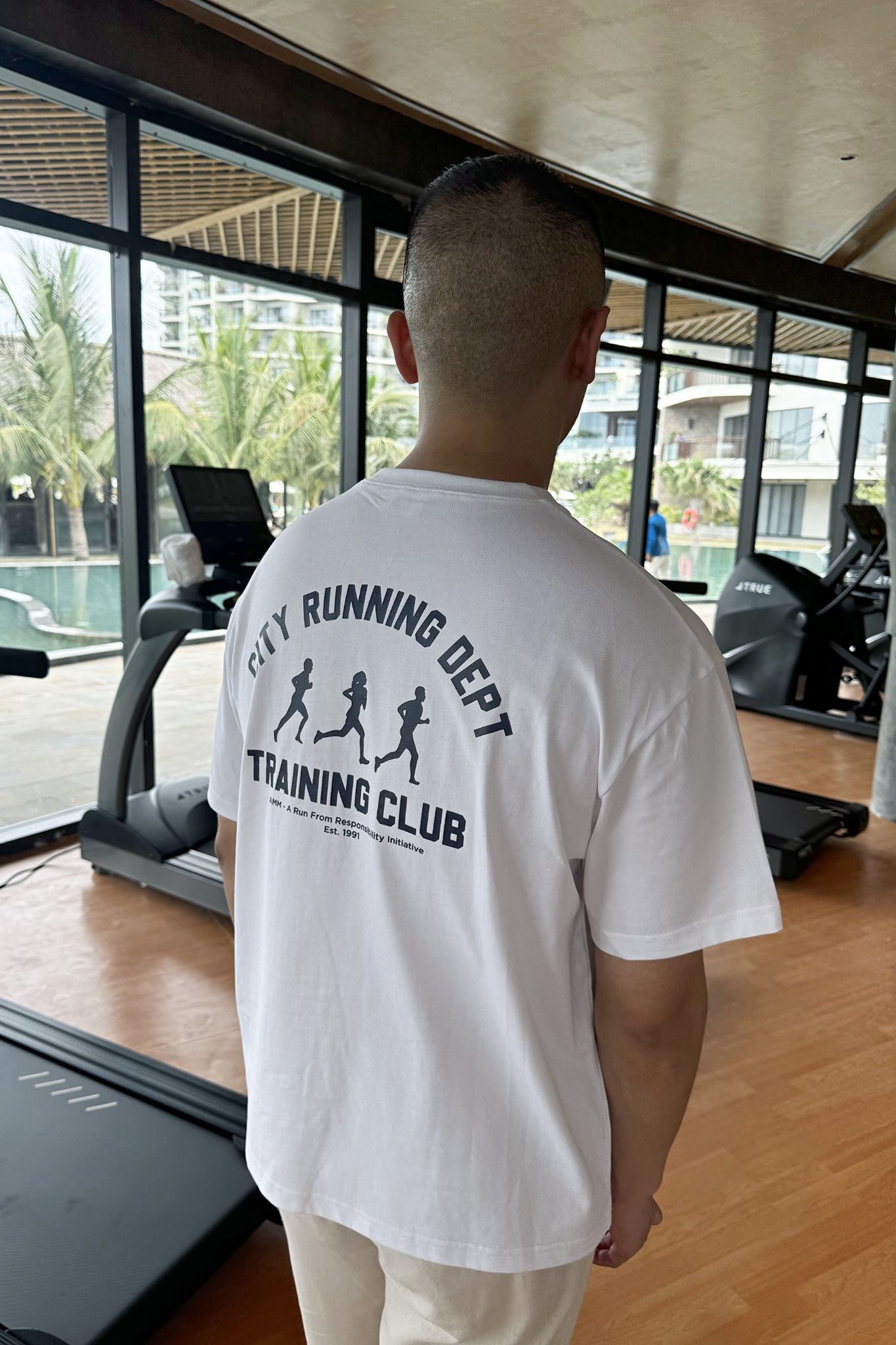  Áo phông nam dáng Boxy in Họa tiết TRAINING CLUB 