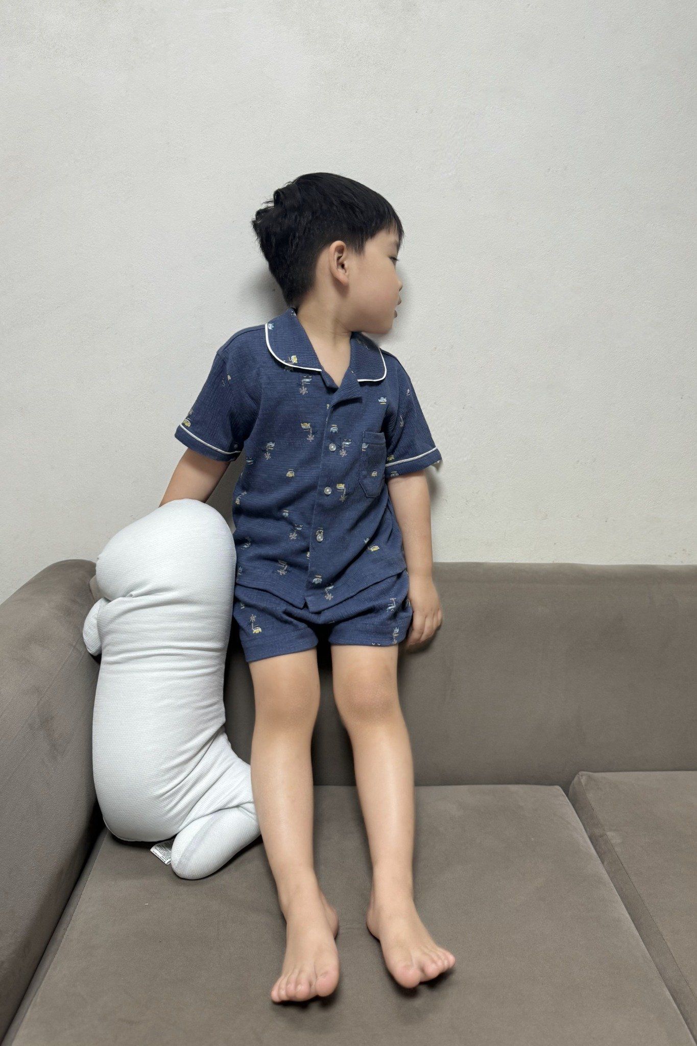  Bộ Pyjama Unisex Kid in pattern vải Muslin 
