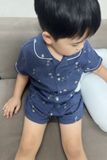  Bộ Pyjama Unisex Kid in pattern vải Muslin 