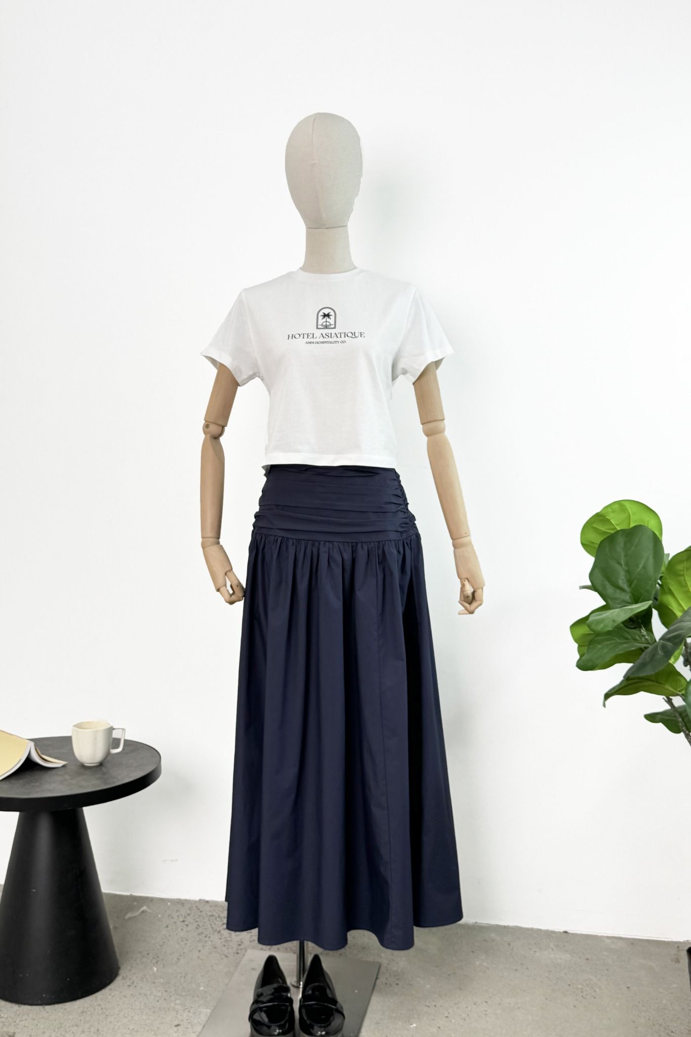  Áo phông nữ dáng babytee in họa tiết trước ngực 