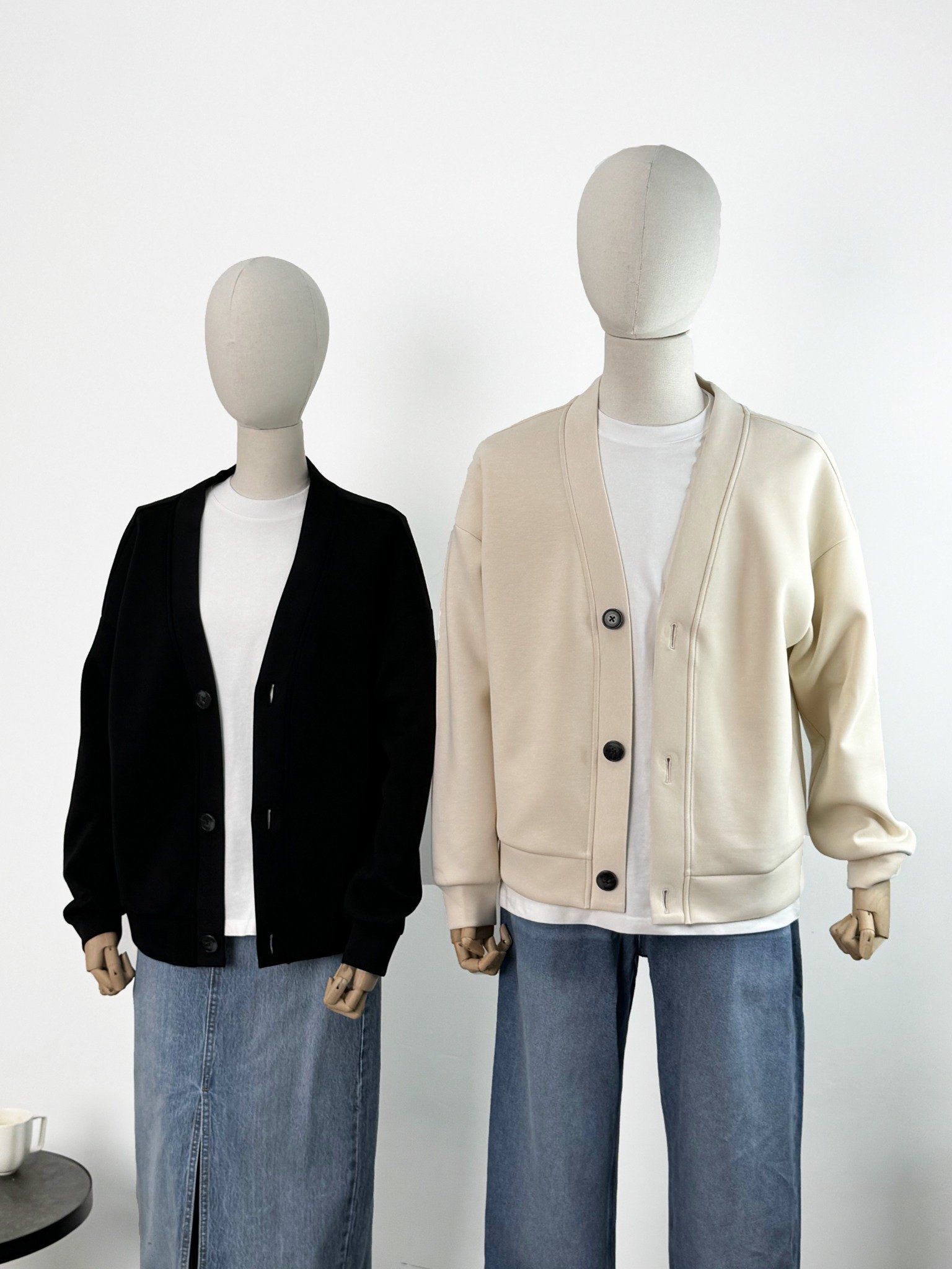  Áo Cardigan Unisex vải Scuba 