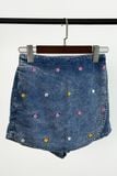  Chân váy wrap denim bé gái 