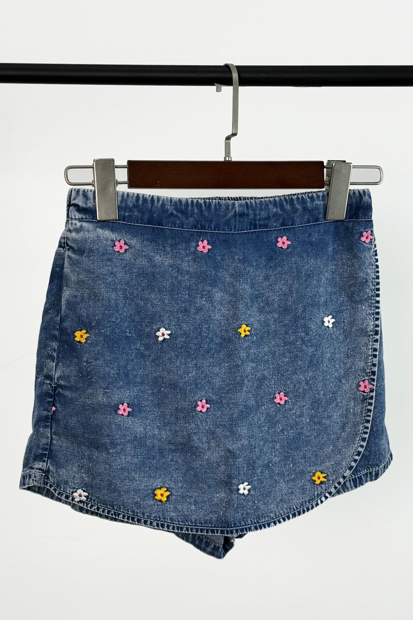  Chân váy wrap denim bé gái 