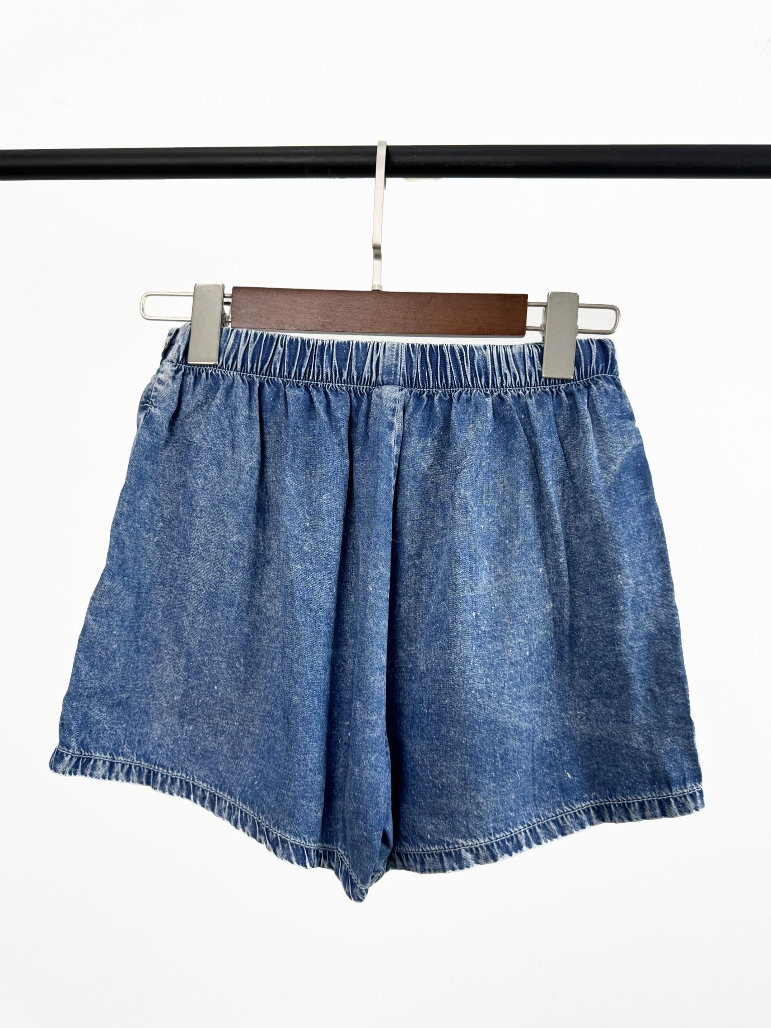  Chân váy wrap denim bé gái 