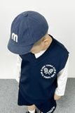  Bộ quần áo gilet bé trai ba chi tiết thêu chữ 