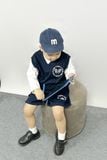  Bộ quần áo gilet bé trai ba chi tiết thêu chữ 