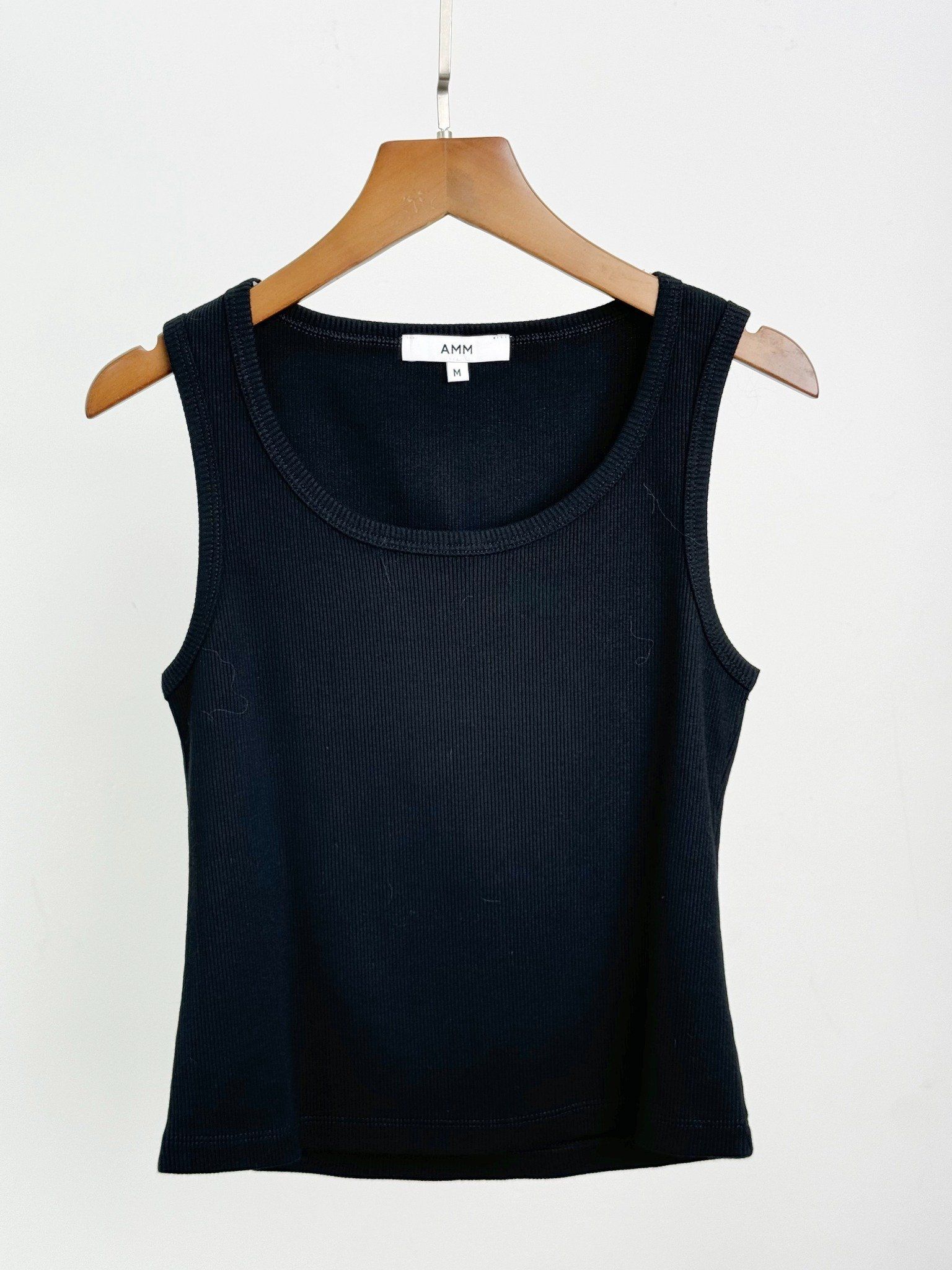  Áo ba lỗ Basic Nữ vải Rib dáng Crop Fit 