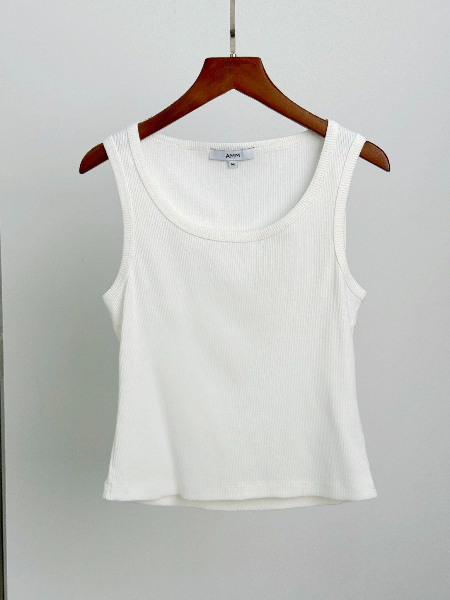  Áo ba lỗ Basic Nữ vải Rib dáng Crop Fit 