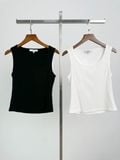  Áo ba lỗ Basic Nữ vải Rib dáng Crop Fit 