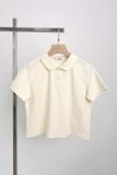  Áo polo nữ dáng Boxy crop vải Pique 