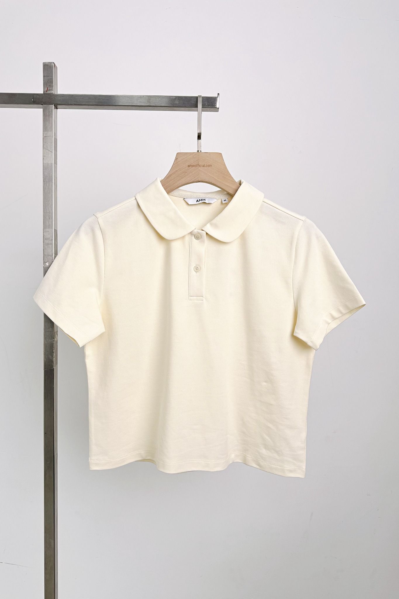  Áo polo nữ dáng Boxy crop vải Pique 