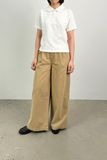  Áo polo nữ dáng Boxy crop vải Pique 