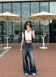  Quần Jeans nữ dáng wideleg 