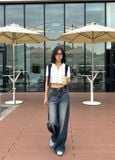  Quần Jeans nữ dáng wideleg 