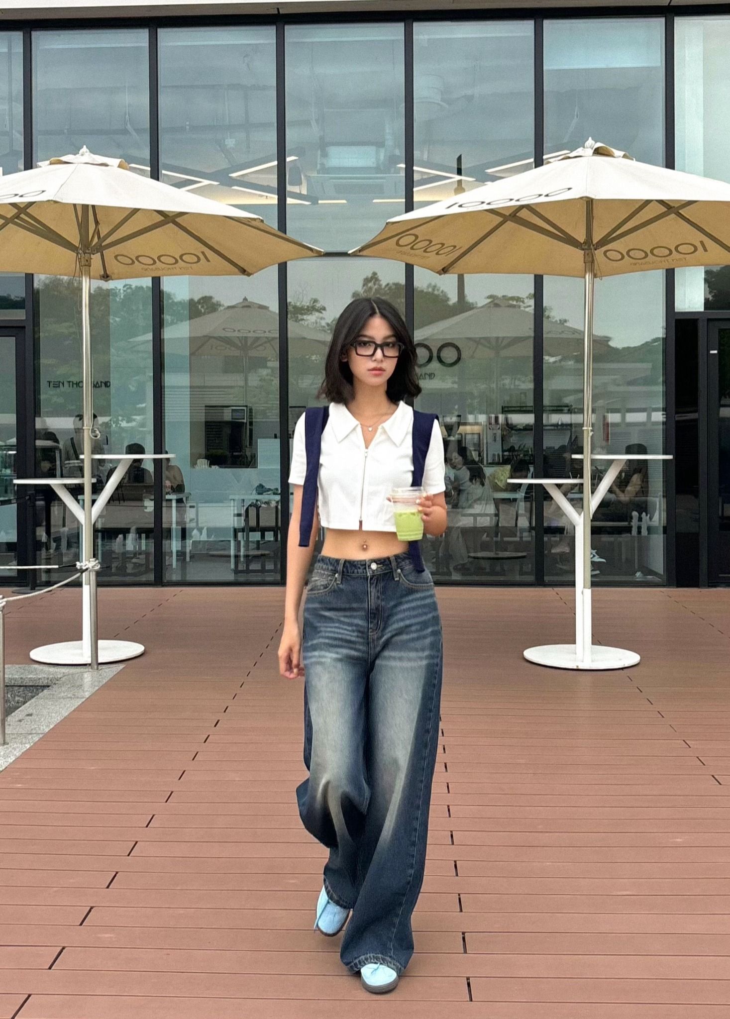  Quần Jeans nữ dáng wideleg 