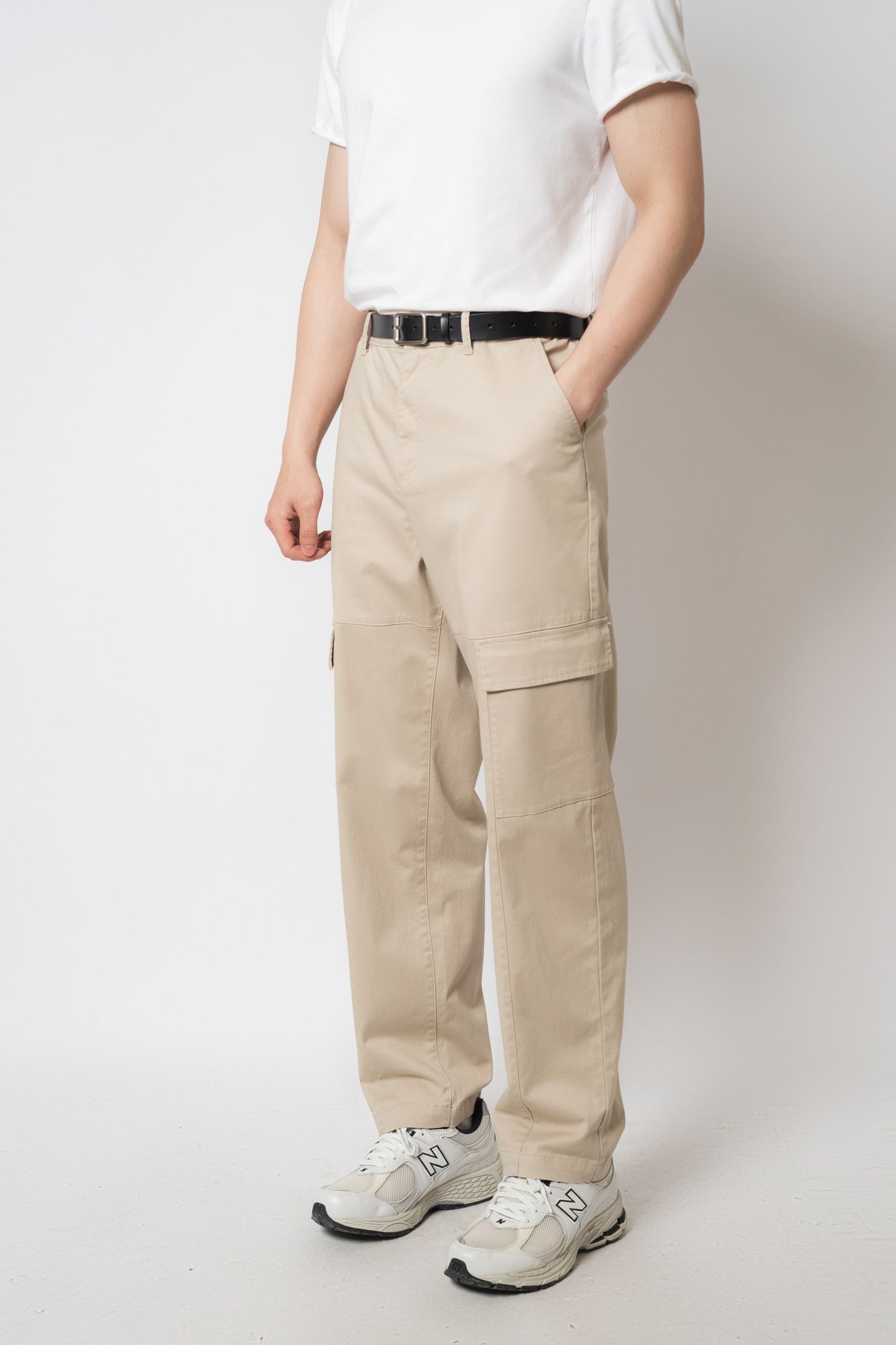  Quần dài nam túi vuông vải twill 