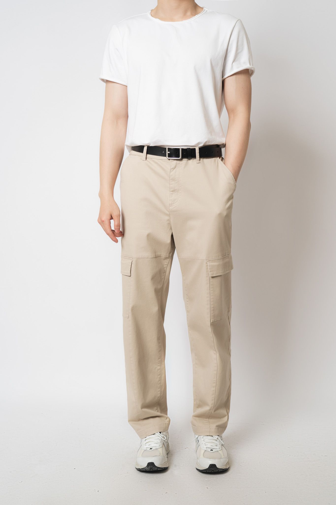  Quần dài nam túi vuông vải twill 