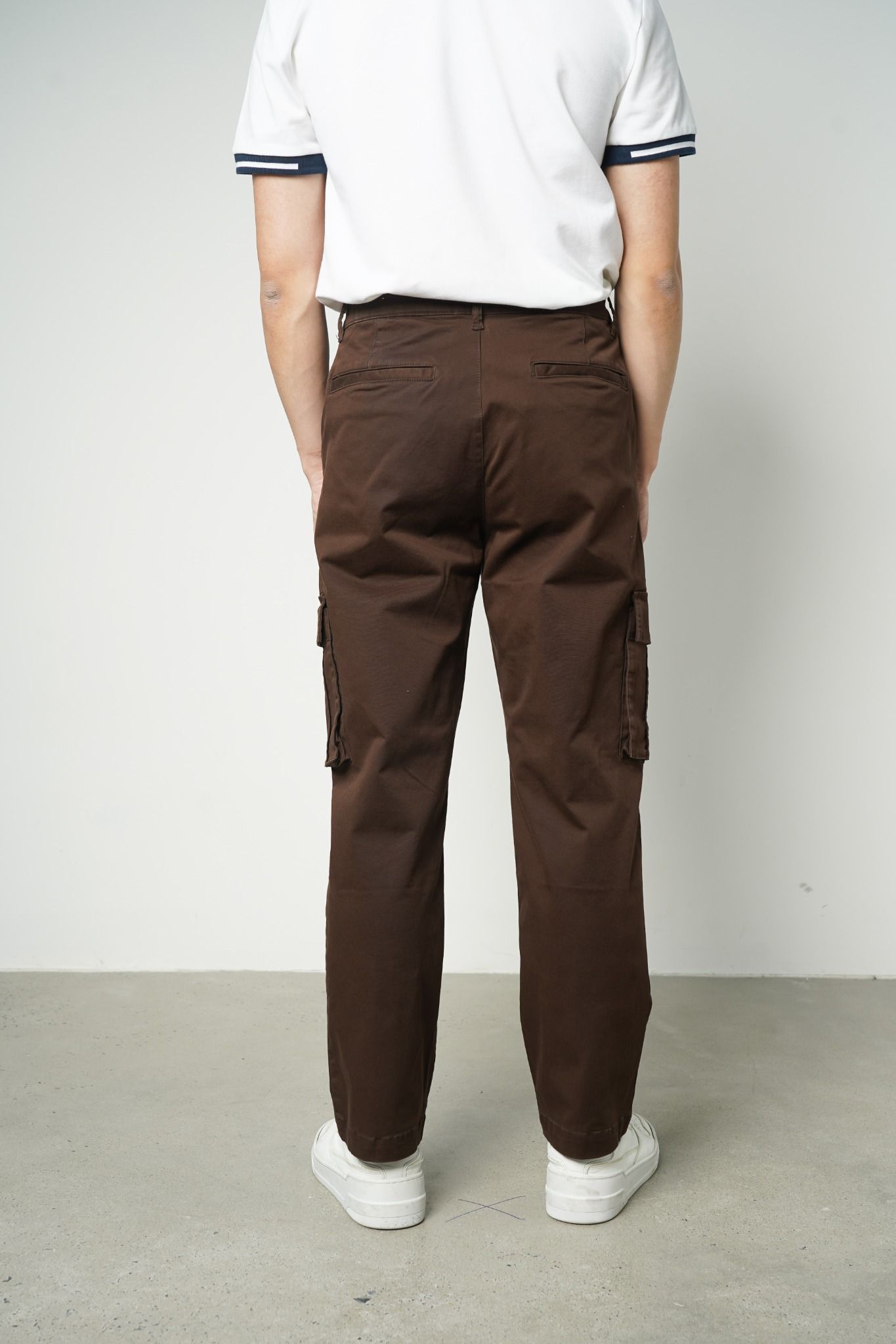  Quần dài nam túi hộp vải twill 