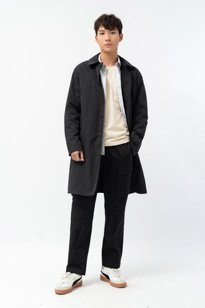  Áo khoác nam dáng dài kháng nước 