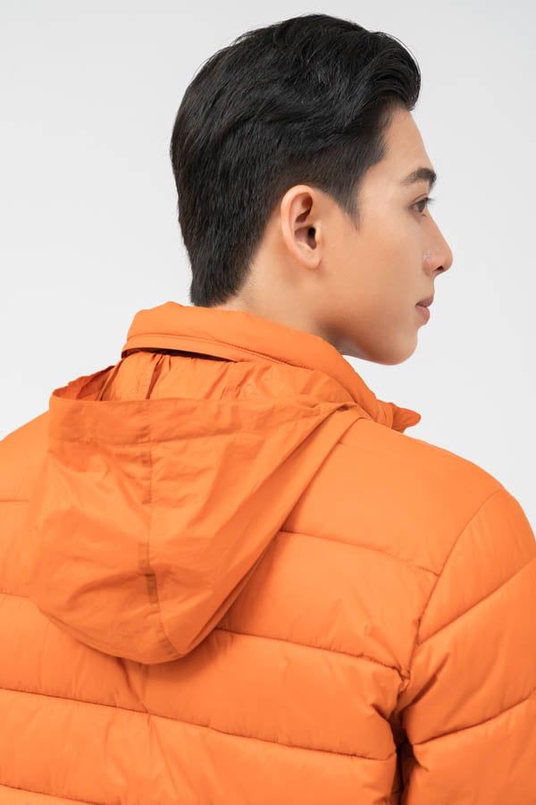  Áo khoác nam chần bông mũ ẩn 