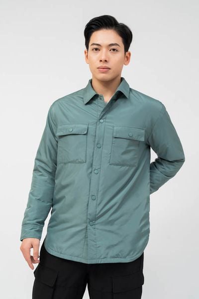  Áo khoác nam lót bông túi vuông 