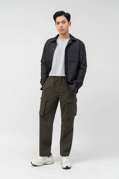  Áo khoác nam lót bông túi ngực 