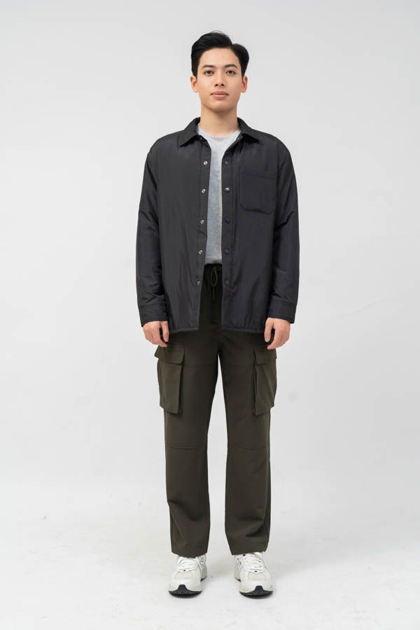  Áo khoác nam lót bông túi ngực 