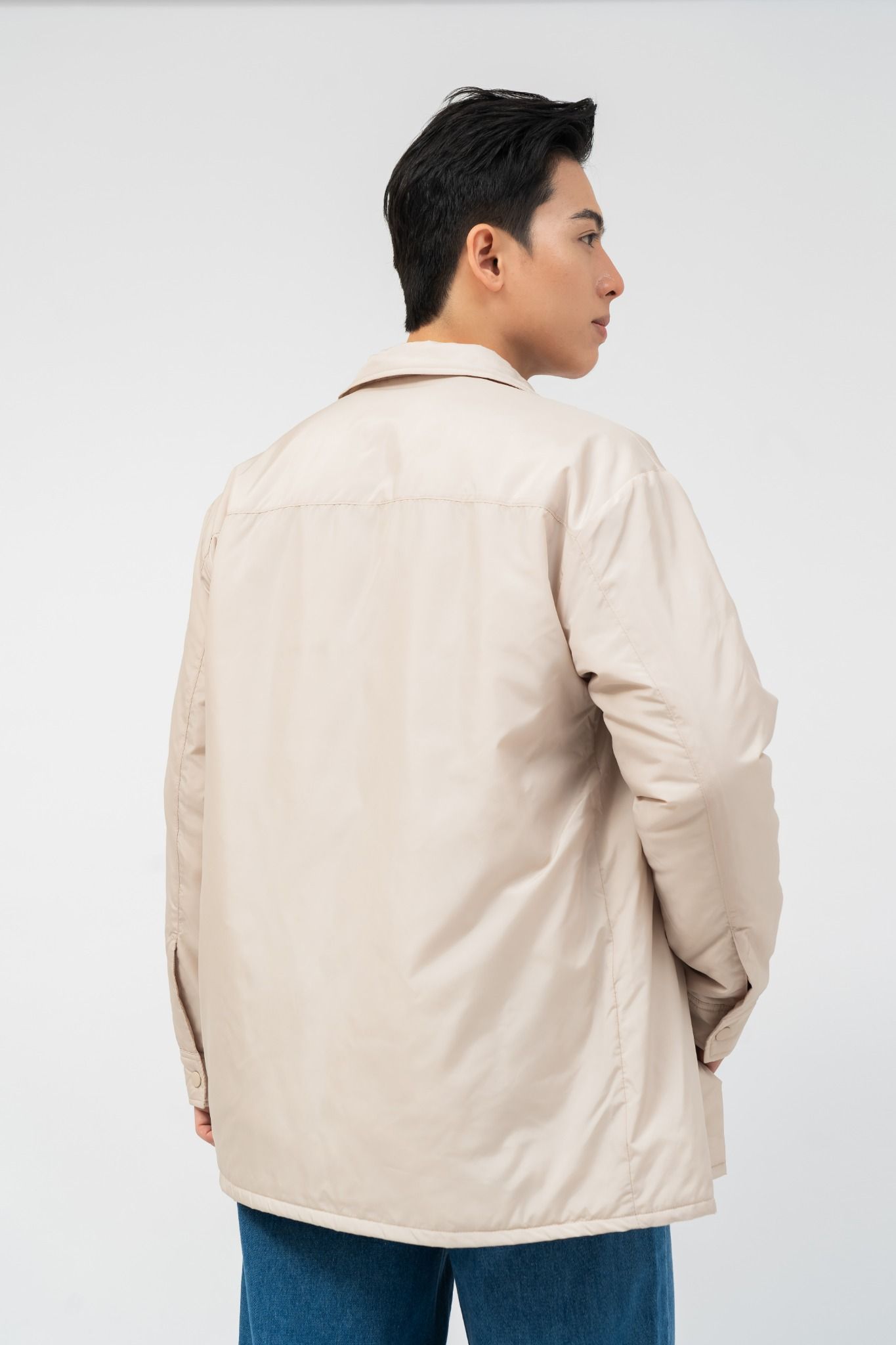  Áo khoác nam lót bông túi ngực 