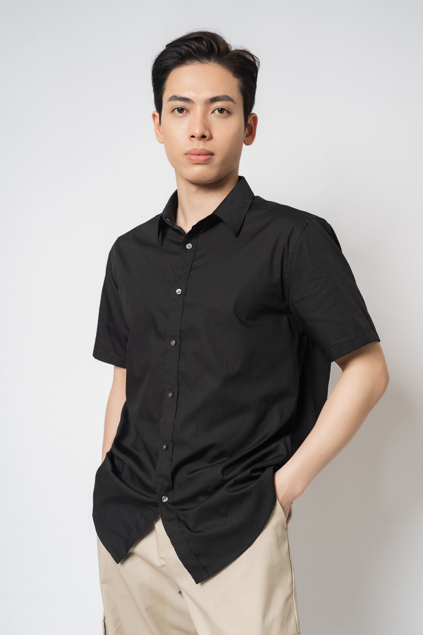  Áo sơ mi nam ngắn tay 