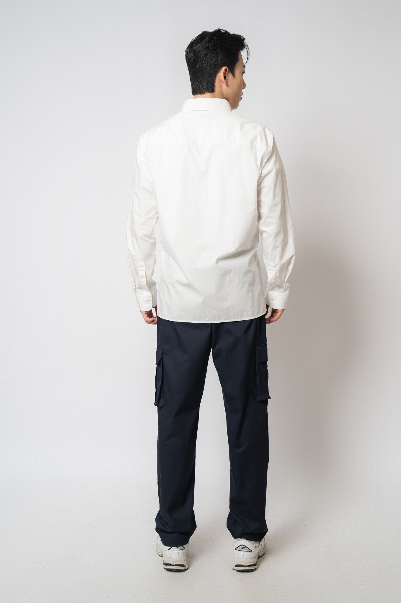  Áo sơ mi nam dài tay cổ button down 