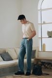  Quần denim nam dáng loose 