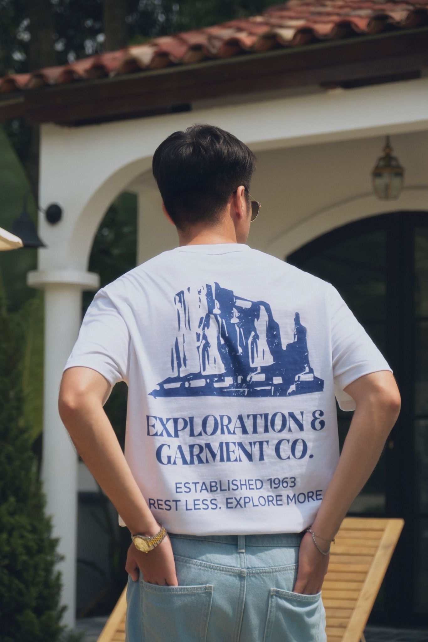  Áo t-shirt nam in EXPLORATIONS &GARMENT CO. 