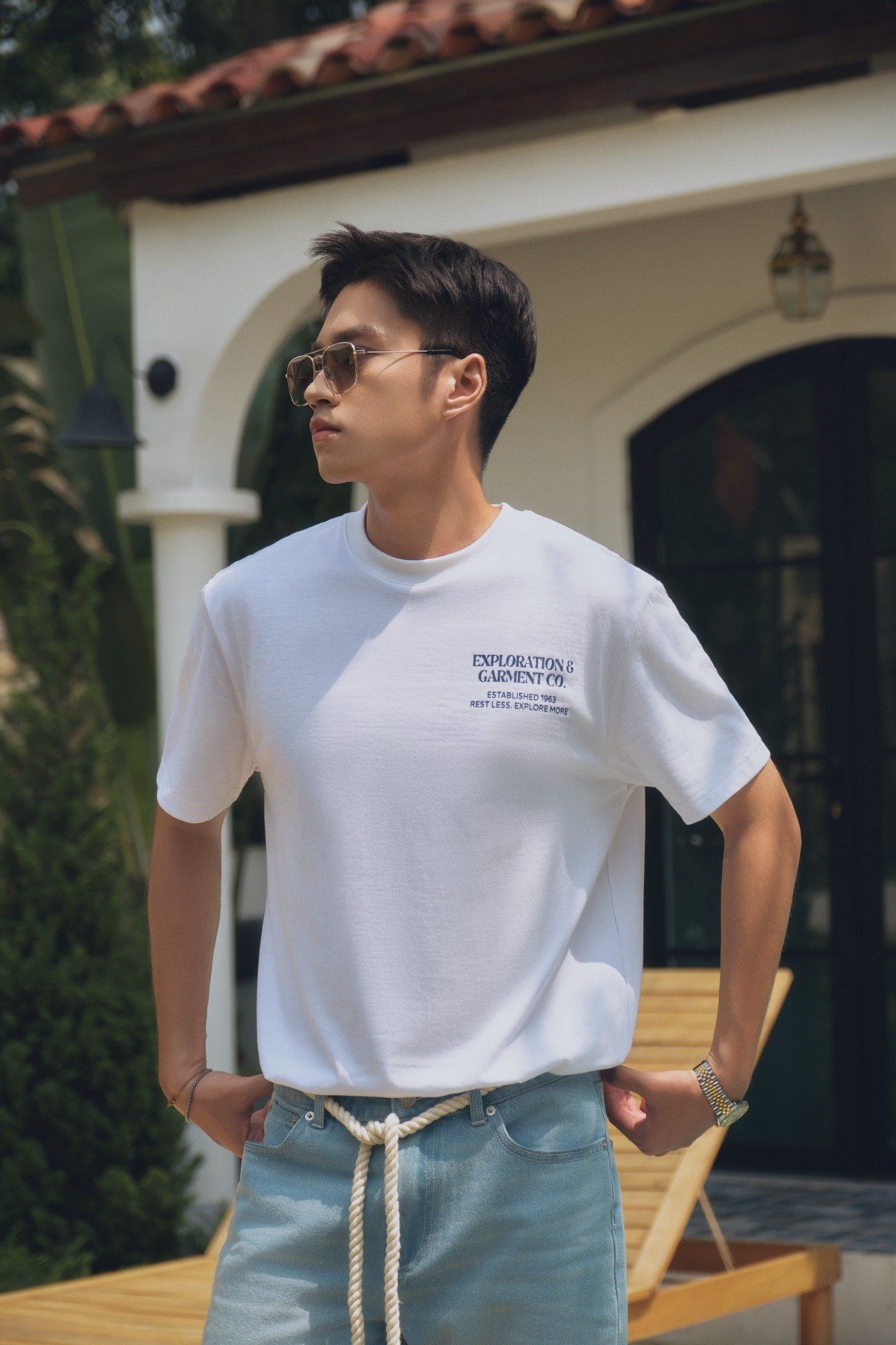  Áo t-shirt nam in EXPLORATIONS &GARMENT CO. 