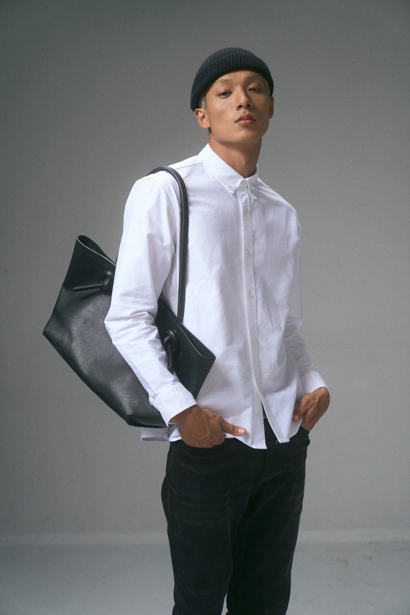  Áo sơ mi nam vải Oxford dáng regular 